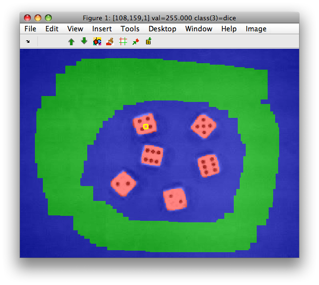Painting image labels to train pixel classifier.